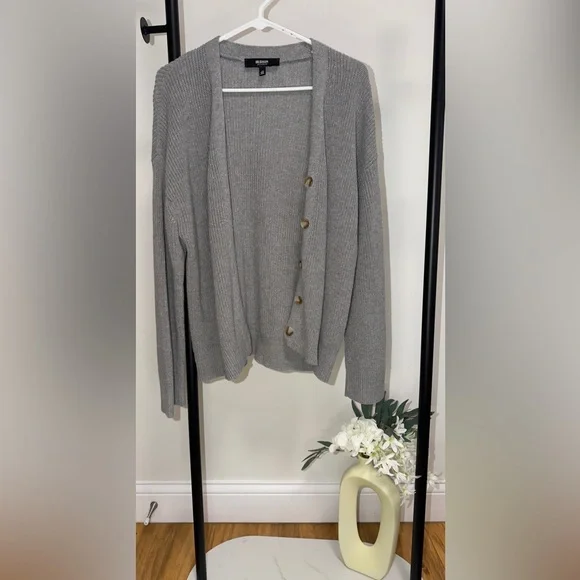 HUDSON Los Angeles | 🩶 Gray Knit Button Cardigan Women’s Sweater | Size L 🩶 - Picture 6 of 10